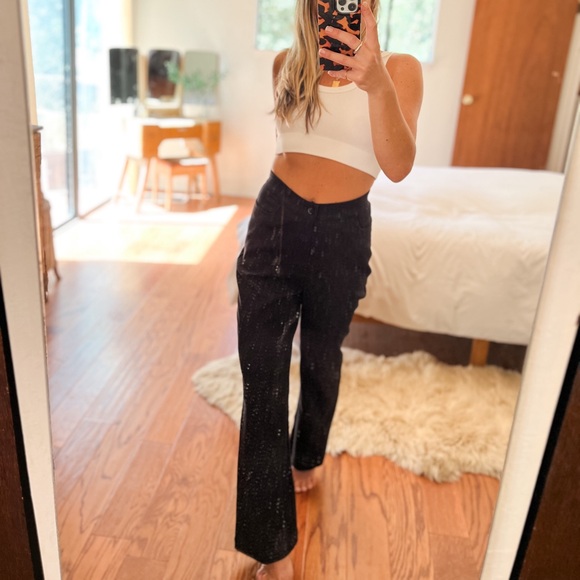 Amour Vert Black High Waisted Trouser - Picture 1 of 6